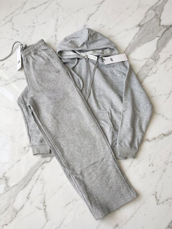 ALO Yoga Pants - Gray ALO Full-Zip Set BRAND NEW